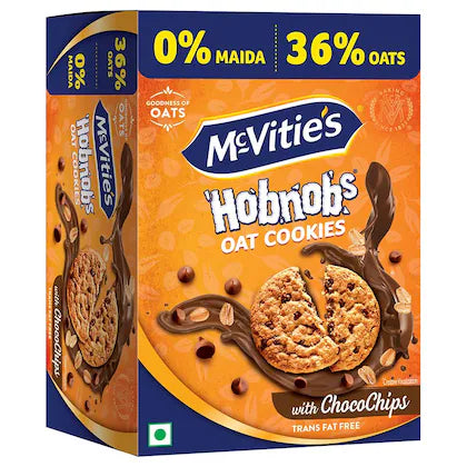 McVities Hobnobs Oat Cookies  Choco Chips 153.85g