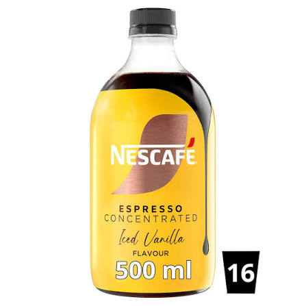 Nescafe Espresso Concentrated Iced Vanilla Coffee 500ml Makes 16 cups