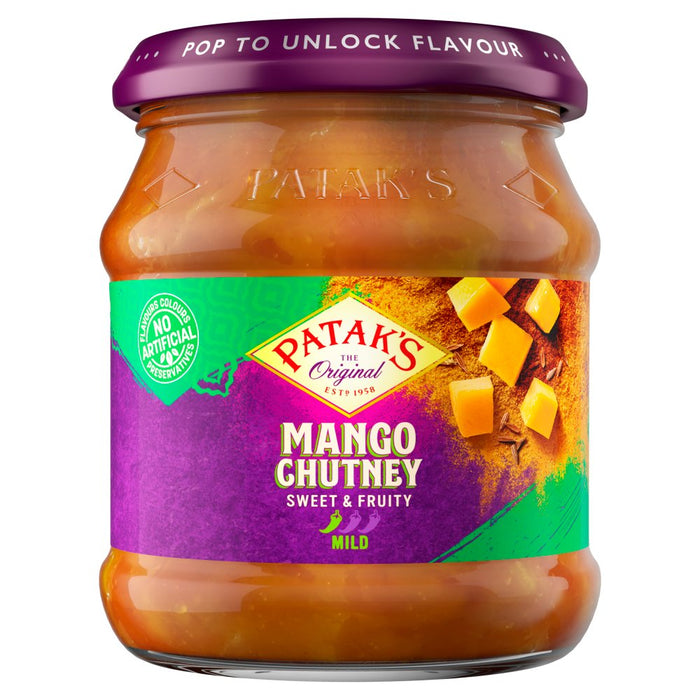 Pataks Mango Chutney (sweet and tangy) 340g