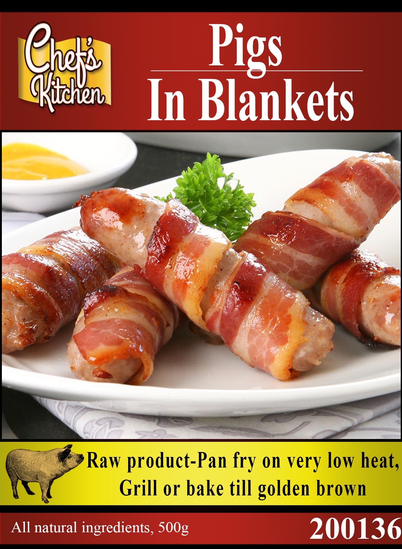 Pigs in blankets 500g (Approximately 12 pieces)