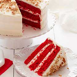 Whole Red Velvet Cake 10 SLICES – เค้กกำมะหยี่