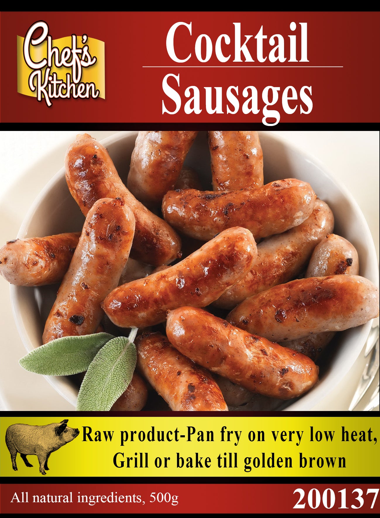 Cocktail sausages 500g (Approximately 20 pcs)