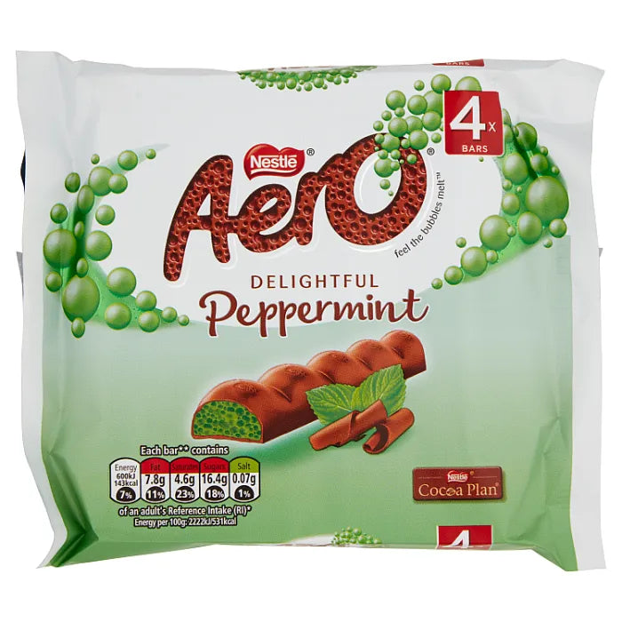 Nestle Aero Bubbly Peppermint  Multipack 4*27g 108g