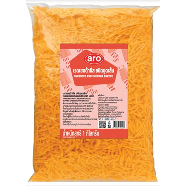 ARO Shredded Red Cheddar Cheese 1 kg