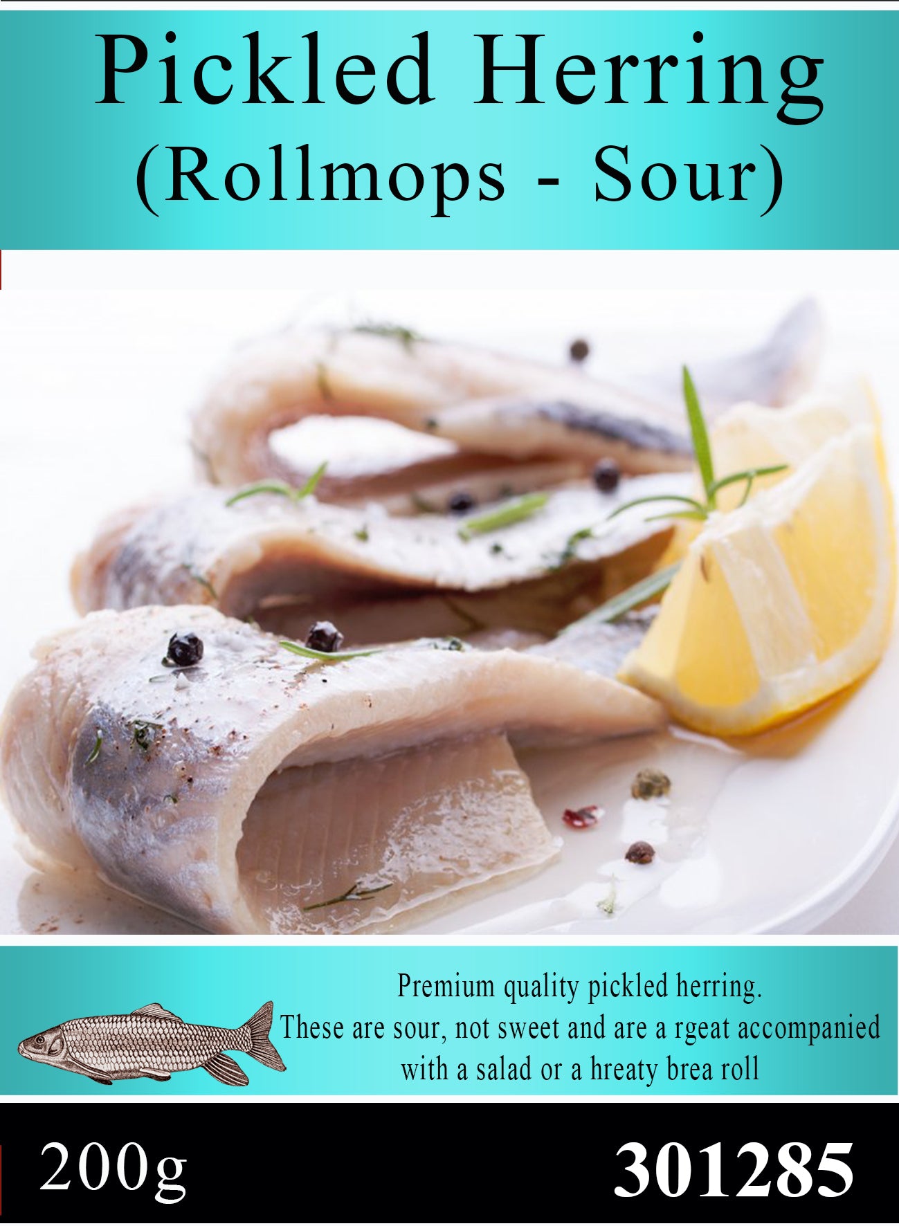 Rollmops Pickled Herring Jar 200g