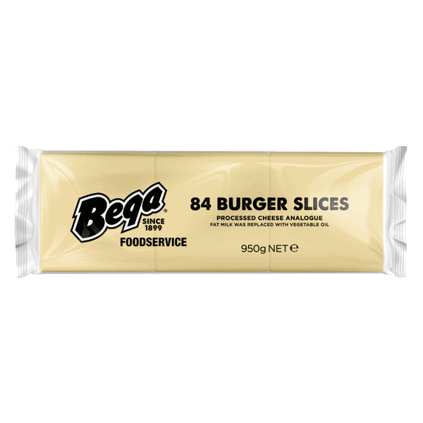 Bega Burger Slices Yellow  Cheese (Veg) 84SL 950g