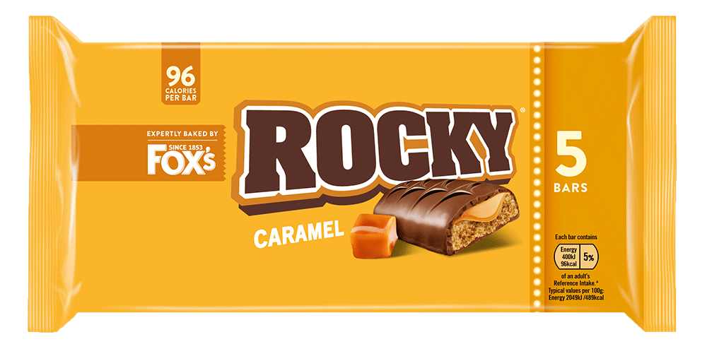 Fox's Rocky Caramel Chocolate Bars 5 Pack 97.5g