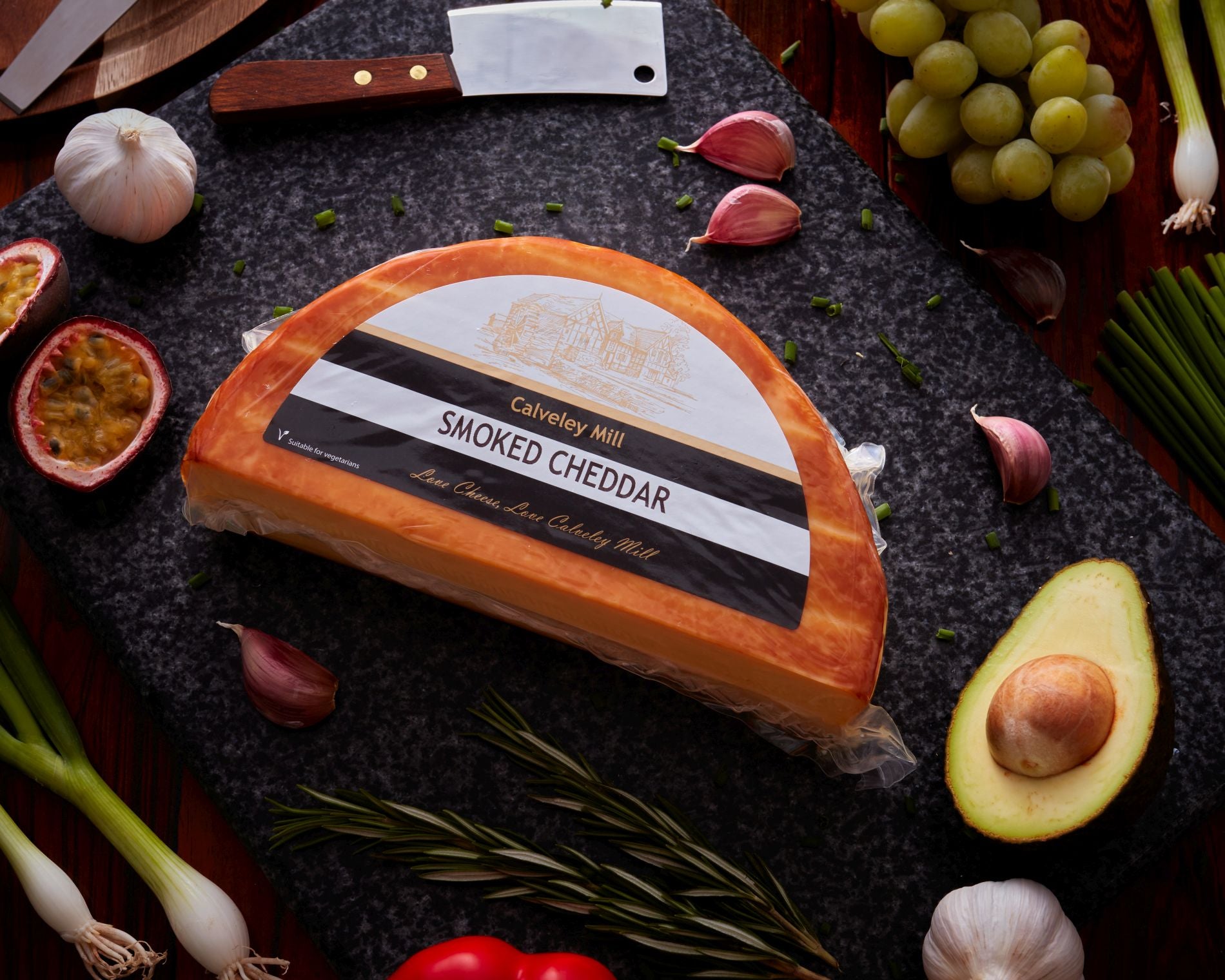 Calveley Mill Smoked Cheddar 1000g