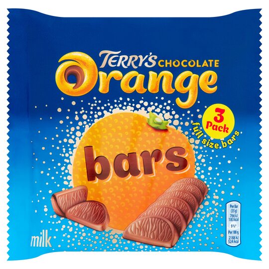 Terry's Chocolate Orange Bars 3 Pack 105g